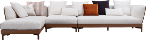 Modern living room corner removable washable leather sofa