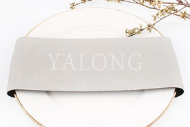 YP31-6珠光银色皮革餐巾