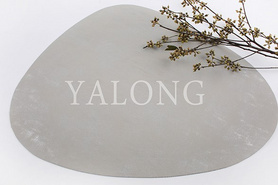 YP31-6珠光银色水滴形皮餐垫