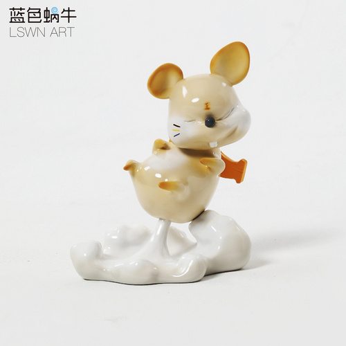 迷你《有时候需要使点劲》 家居摆件工艺品（玻璃钢）