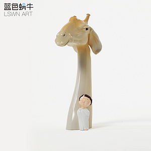 长鹿漫漫 家居摆件工艺品（玻璃钢）限量600件