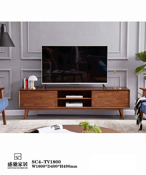 SC4-TV1800 Scandinavian Modern Minimalist TV Stand