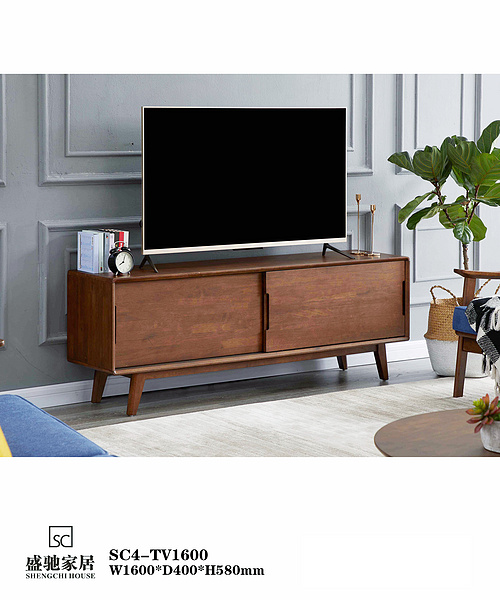SC4-TV1600 Scandinavian Modern Minimalist TV Stand