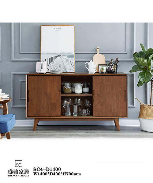 SC4-D1400 Scandinavian Modern Minimalist Dining Storage Cabinet