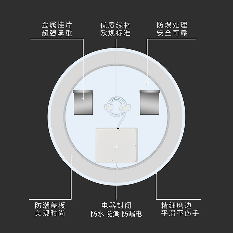 现代简约轻奢镜面壁灯镜前灯