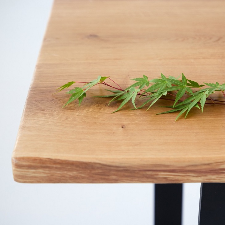 「立方木作」法国白橡木|三拼自然边大板|餐桌书桌办公桌展示台