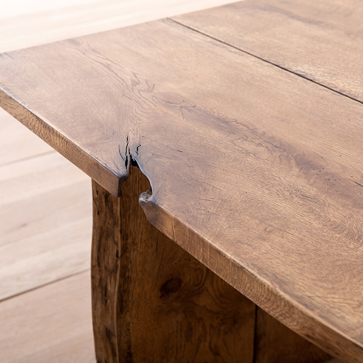 「立方木作」法橡大板双拼做旧|大班台主管桌老板桌