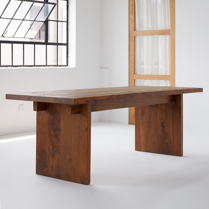 「立方木作」美国黑胡桃|锯路纹理大班台主管老板桌|全榫卯实木桌