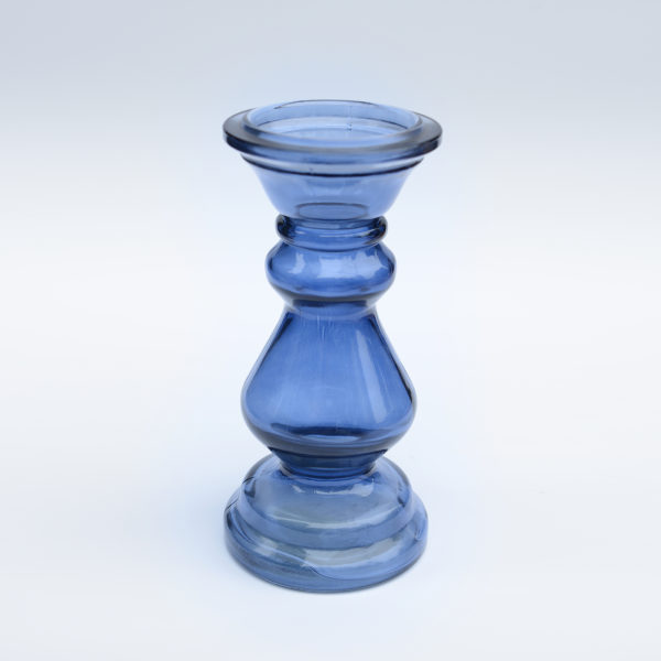 SCY湛藍手工玻璃燭台（花瓶