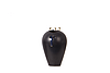 Black glaze gilt vase with different mouth buds