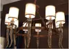 Light luxury copper glass lampshade Chandelier
