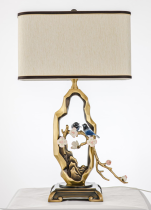 New Chinese Brass Table Lamp