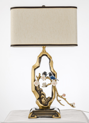 New Chinese Brass Table Lamp