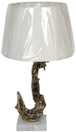 New Chinese style table lamp with copper cloth cover