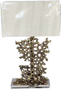 New Chinese style table lamp with copper cloth cover