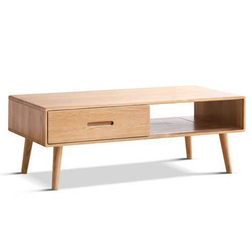 Berlin coffee table with two drawers and one grid