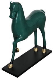 All copper moving horse ornament