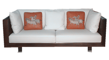 New Chinese style double sofa made of red sandalwood