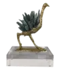 Crystal Brass Bird Ornament