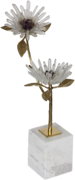 水晶大理石 花卉擺件