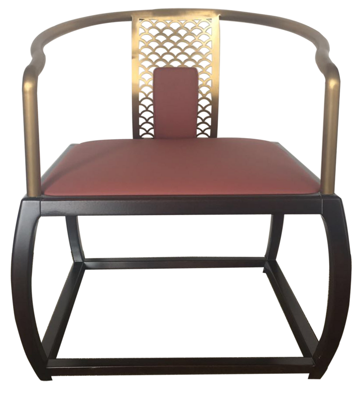 New Chinese style Chinese and African Huali Guanlian single chair