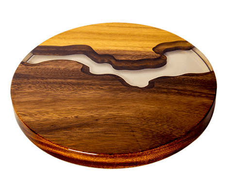 New Chinese style wooden resin tea tray