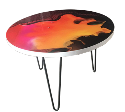 New Chinese style flame round table