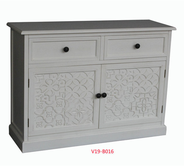 White Commerical Side Cabinet V19-B016