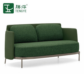 Factory direct sales Tengye minotti light luxury modern designer sofa stainless steel living room fabric sofa combination