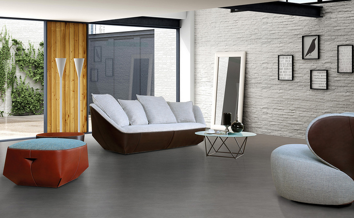 欧洲现代简约布艺客厅休闲舒适软包沙发