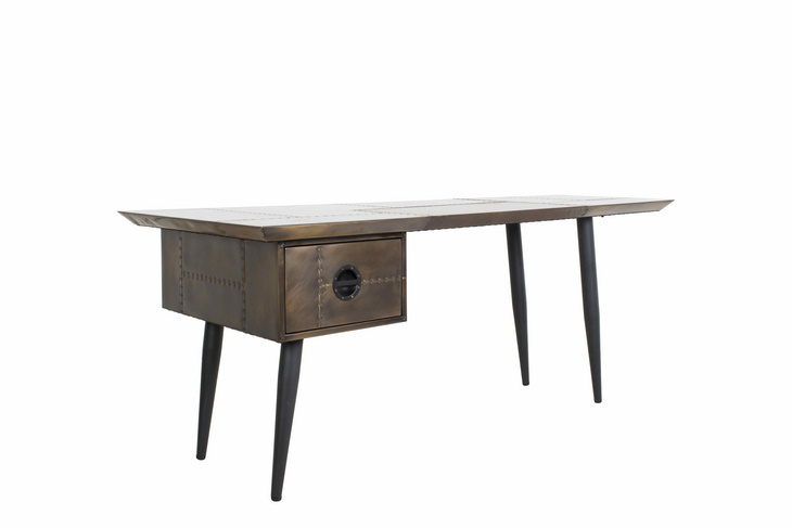 R201 复古金式 书桌