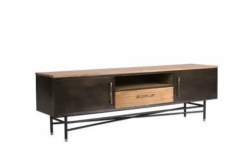 RT214 vintage industrial style TV cabinet