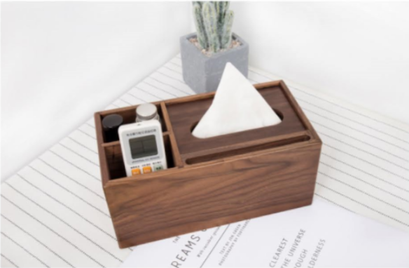 木制 手机架纸巾盒