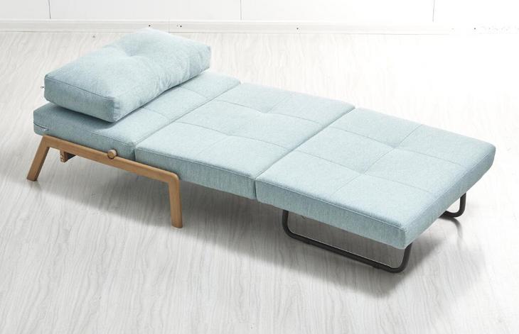 FD-002 单人蓝色折叠沙发床