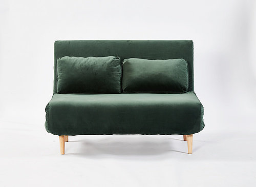 sofa bed in velet fabric