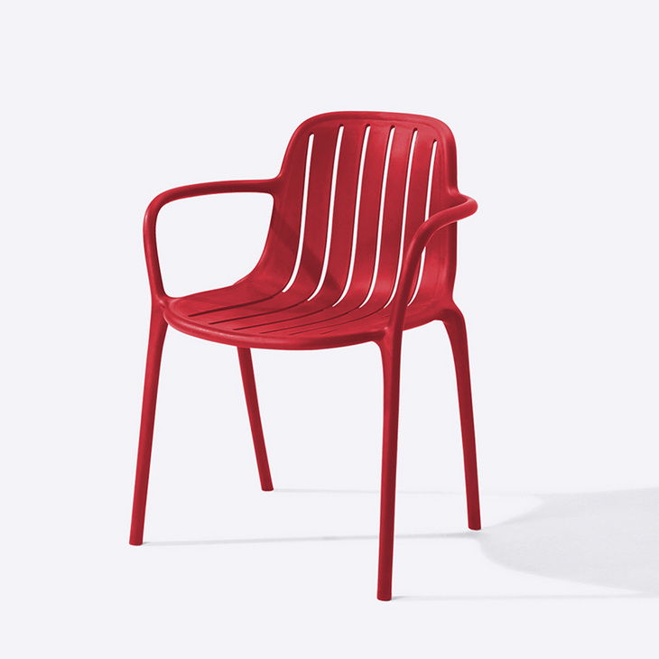 乐时餐厅餐椅创意简约现代设计师彩色椅子阳台户外休闲椅子带扶手