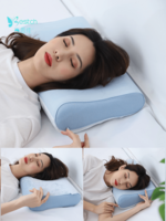 Bestch/百思佳凝膠記憶棉枕芯護(hù)頸椎修復(fù)枕助睡眠夏季冰絲涼枕頭