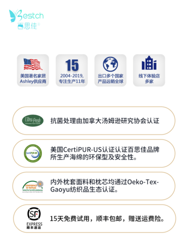 Bestch/百思佳凝膠記憶棉枕芯護(hù)頸椎修復(fù)枕助睡眠夏季冰絲涼枕頭