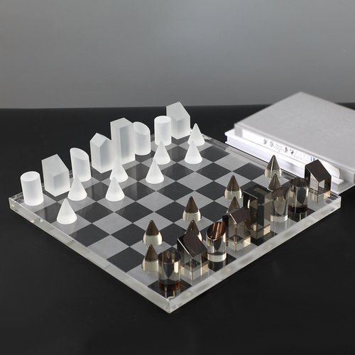 水晶国际象棋棋盘摆件