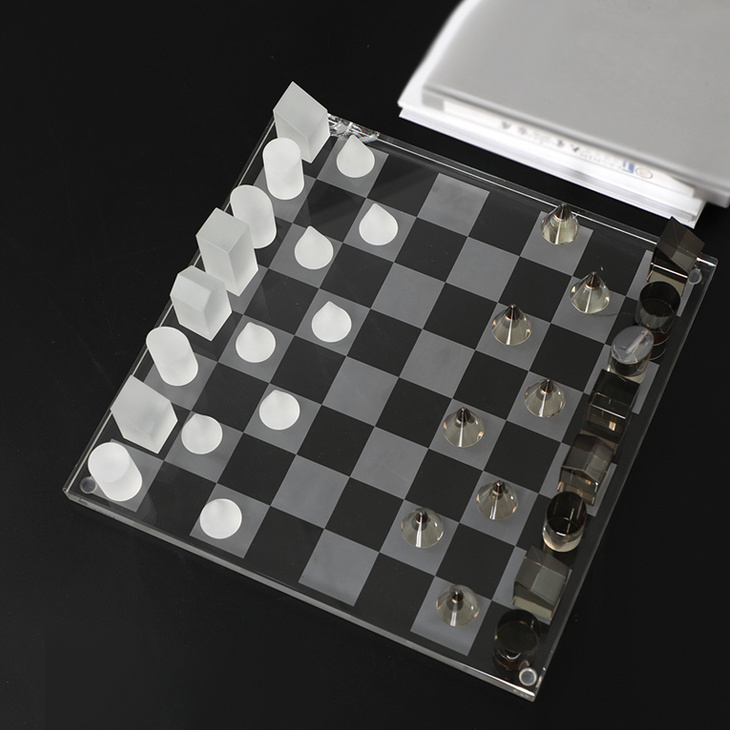 水晶国际象棋棋盘摆件