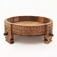 African imported spot pine coffee table handmade
