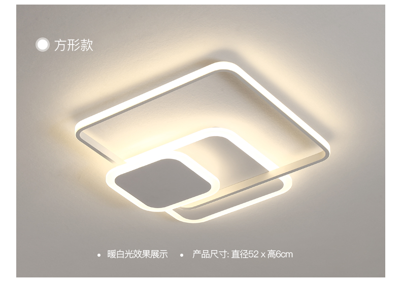 现代简约客厅卧室吸顶灯