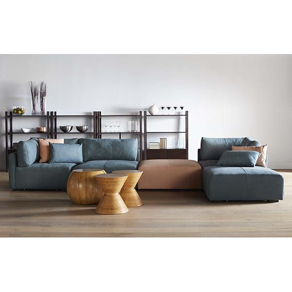 Cayo Leather Armless Sectional