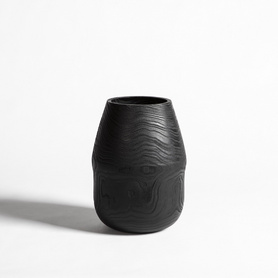 黑色旋木花瓶装饰瓶GB19072
