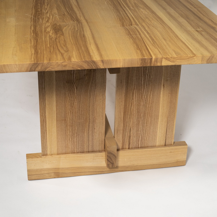 北欧现代简约纯实木长款餐桌HF19182