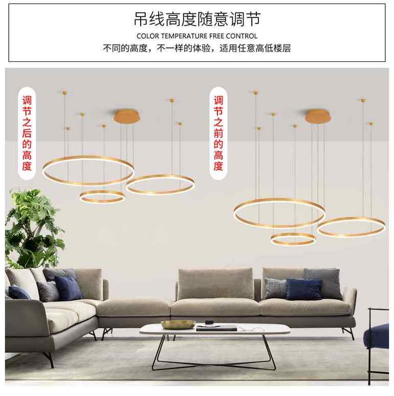 客厅吊灯现代简约大气高档餐厅大厅灯