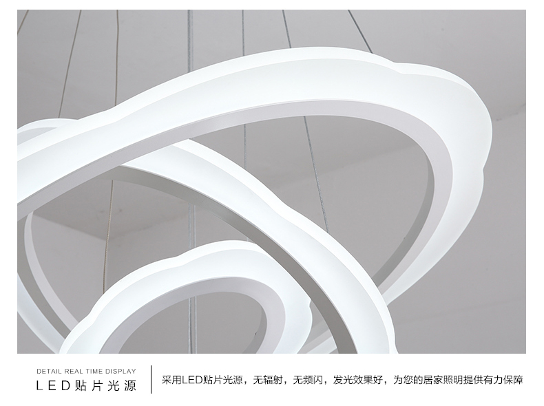客厅灯现代简约LED个性大气卧室梅花边餐厅灯具