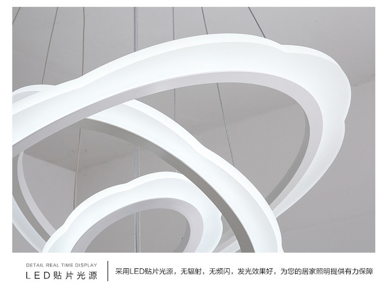 客厅灯现代简约LED个性大气卧室梅花边餐厅灯具