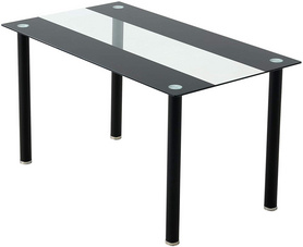欧洲风格现代钢化玻璃餐桌