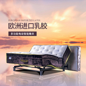 德国路福智能床 加厚进口乳胶轻奢电动床多功能床垫智能升降TA299
